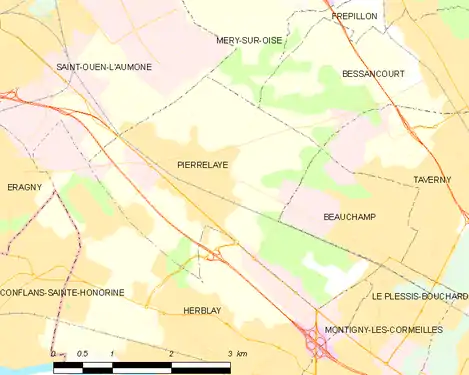 Carte de la commune.