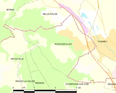 Carte de la commune.