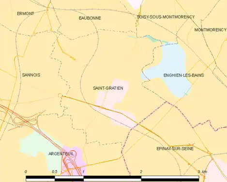 Carte de la commune.