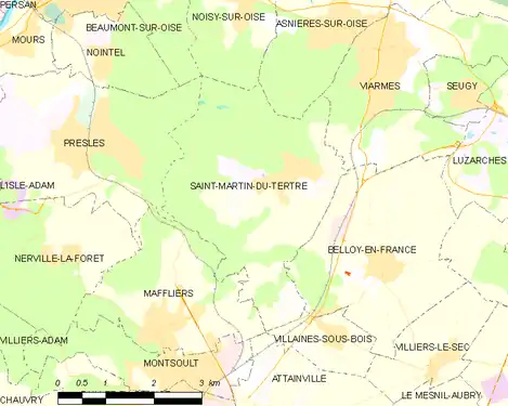 Carte de la commune.