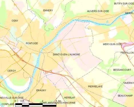 Carte de la commune.