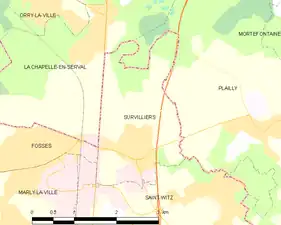 Carte de la commune.