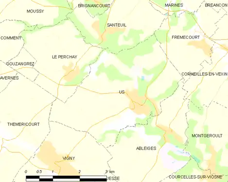 Carte de la commune.