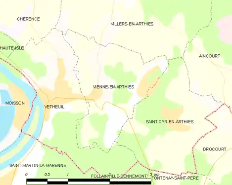 Carte de la commune.