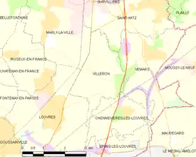 Carte de la commune.