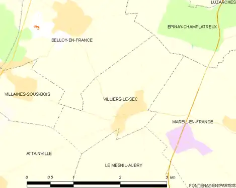 Carte de la commune.