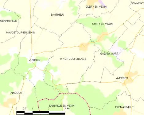 Carte de la commune.