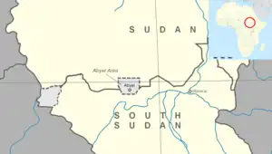 Carte du Soudan et du Soudan du Sud