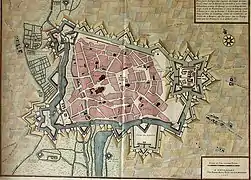 Plan de la ville datant de 1710