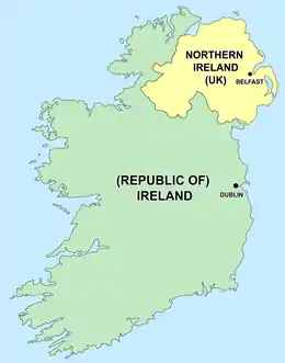 Description de l'image Map of Ireland's capitals.png.