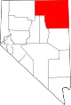 State map highlighting Elko County