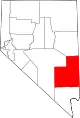 State map highlighting Lincoln County