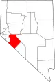 State map highlighting Mineral County