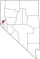 State map highlighting Storey County