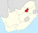 Carte du Gauteng
