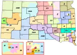 Consulter l'article sur la Législature du Dakota du Sud.