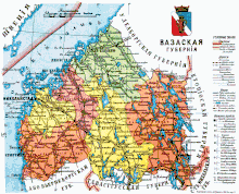 Description de l'image Map of Vaza Governorate of the Grand Duchy of Finland, 1913.gif.