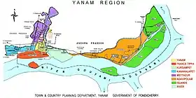 Localisation de District de Yanaon