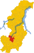 Situation de Côme par rapport à son lac.