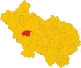 Carte de la province de Frosinone