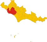 Carte de la province de Latina