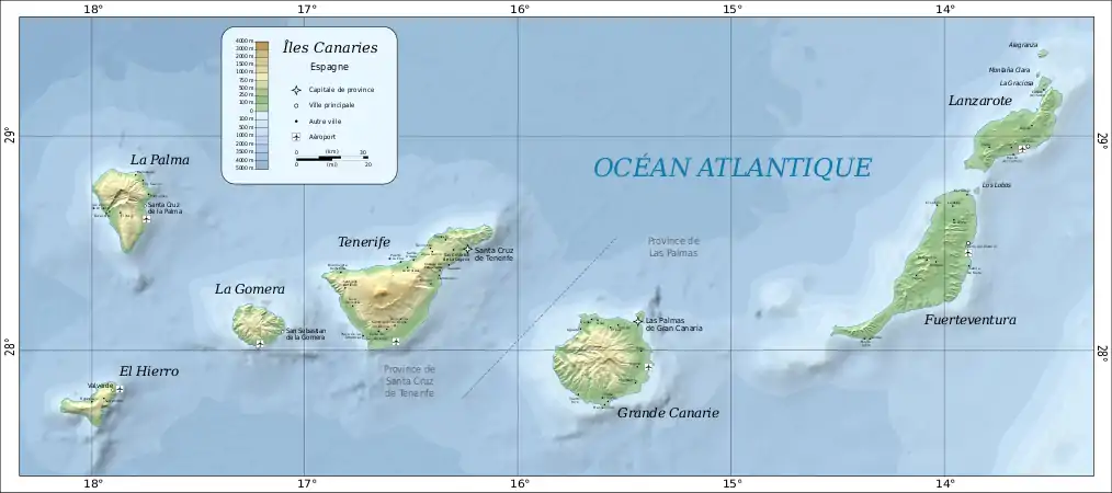 Les Îles Canaries.