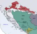 Dalmatie, Croatie et Slavonie, 1848