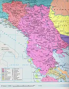 carte de la Grèce médiévale