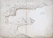 Une carte topographique de la ville datant de 1621.
