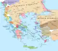 Sud des Balkans vers 1410.