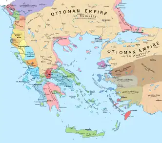 les Balkans et l'Anatolie en 1410