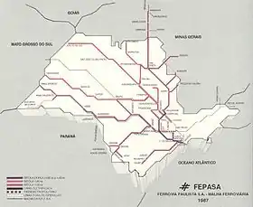 Image illustrative de l’article Ferrovia Paulista SA