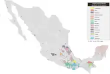 Mapa de lenguas de México