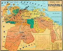Description de l'image Mapa de los Estados Unidos de Venezuela.jpg.