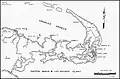 Carte de la marine américaine de la base navale de Manus en 1945