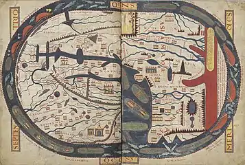 « Mappa mundi ». F° 45bisv-45ter.