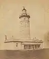 Le premier phare Macquarie, construit de 1816 à 1818 (photo des années 1870)