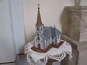 Maquette de l'église.