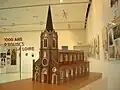 Reproduction de l'église en 1950 à l'occasion de l'exposition "1000 ans d'églises dans la Loire"