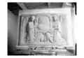 Maquette en plâtre du sarcophage de Pauline et Hugo zu Hohnelohe-Öhringen réalisée par A. Marzolff et photographiée par L. Blumer.