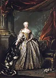 Portrait posthume de l'infante d'Espagne, grande dauphine de France (1748), château de Versailles