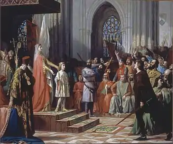 Le serment de Ferdinand IV au parlement de Valladolid.