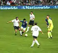 Maradona lors du Soccer Aid réalisé en Angleterre en mai 2006.