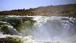 Les chutes de Dhuandhar, près des Marble Rocks à Bhedaghat.