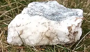 Marbre ou quartz provenant du Gros Crey.