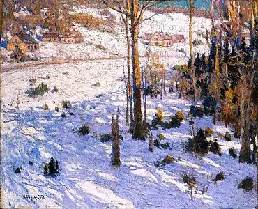 Maisons sur la colline (1909), Ottawa, Musée des beaux-arts du Canada.