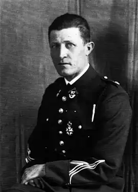 Portrait de Pourchier, un capitaine du 27e BCA en 1935.