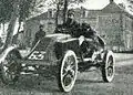 Marcel Renault traversant Vendôme lors de Paris-Madrid 1903.