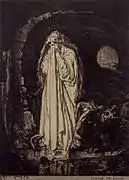 Esclave de Satan (1907), eau-forte, musée des Beaux-Arts de Lyon.