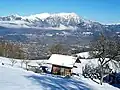 Le Pic de Marcelly et la vallée de l'Arve.